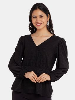 Zink London - Womens Black Stripe Top