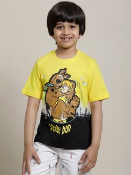 Kidsville - Scooby Doo Printed Yellow T-Shirt for Boys
