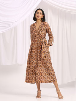 Okhai - Khwaja Hand Block Printed Kalamkari Dress