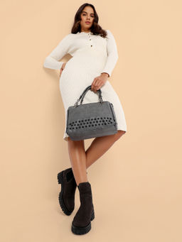 Haute Sauce - Studded Handbag - Grey