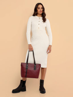 Haute Sauce - On The Go Tote Bag - Maroon