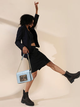 Haute Sauce - Hinge Flap Sling Bag - Light Blue