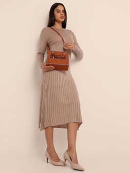 Haute Sauce - Croc Mini Handbag - Brown