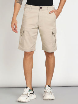 Lee - Men's Beige Cargo Shorts