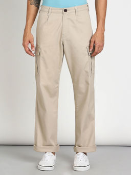 Lee - Men's Beige Cargo Trouser