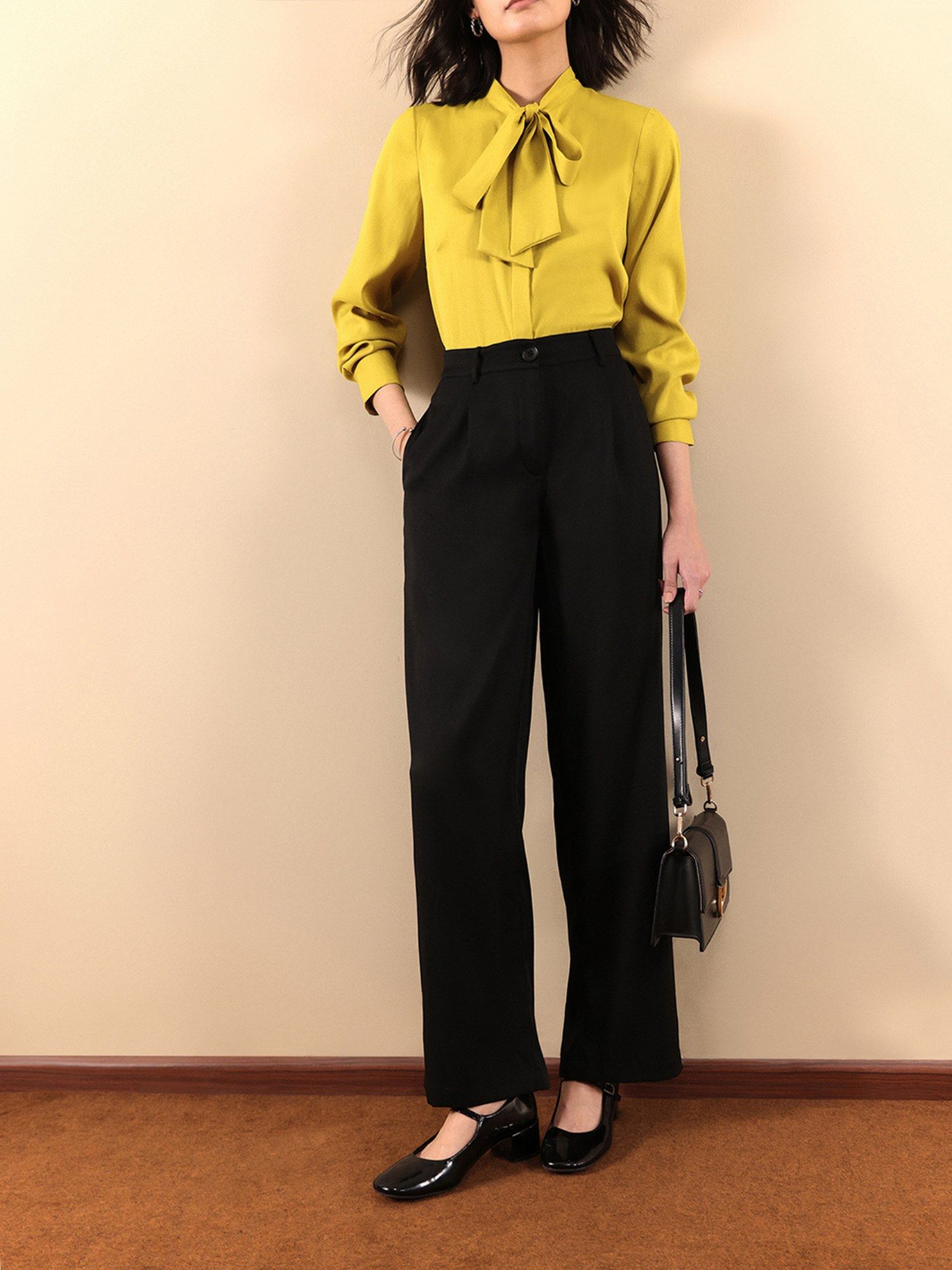fable street Wide Leg Trousers - Black-picture-39