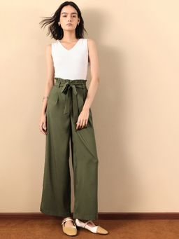 FABLE STREET - Olive Solid Culotte