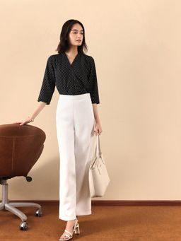 FABLE STREET - Black Polka Dots Top