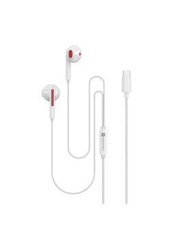 Portronics - Conch 120 In Ear Type C Wired Earphone With Mic, 1.2M Tangle Resistant Cable