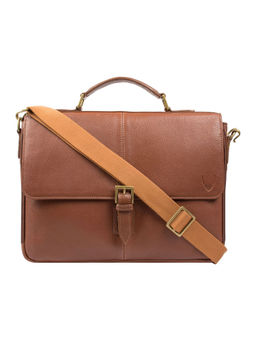 Hidesign - Merlin 01 Tan Men's Briefcase - (40 X 30 X 8 Cms) (L)