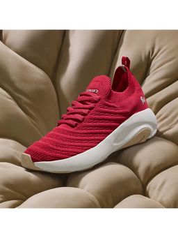 Neeman's - Women Red Begin Walk Glide Sneakers