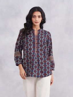 Fabindia - Blue Cotton Top