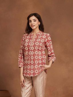 Fabindia - Red Cotton Top