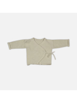Bambini - Top Cotton Knitted Garment -Cream (0-6 Months)