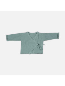 Bambini - Top Cotton Knitted Garment -Green (0-6 Months)