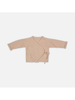 Bambini - Top Cotton Knitted Garment-Beige (0-6 Months)