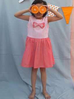 The Cotton Staple - Peach Cosmopolitan Dress