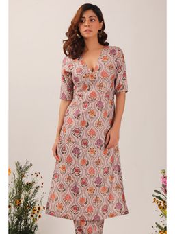 Tjori - Airi Floral Chintz Straight Kurta
