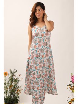 Tjori - Lilybeth Floral Chintz Aline Kurta Dress