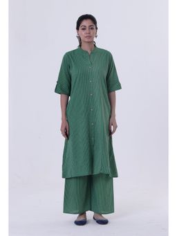 Tjori - Hazel Green Cotton Kurti