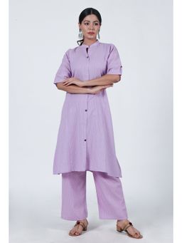 Tjori - Lavender Cotton Kurta