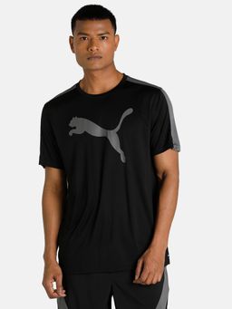 Puma - Train Fit Commercial Logo Men Black T-shirt