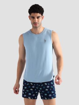 U.S. POLO ASSN. - Blue Solid Cotton Oev07 Vest