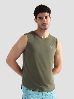 U.S. POLO ASSN. - Grey Solid Cotton Oev07 Vest