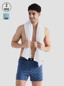 U.S. POLO ASSN. - Multi-Color Comfort Regular Fit Solid Oex09 Boxers (Pack of 2)