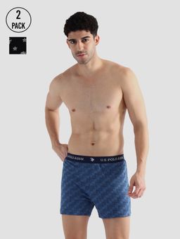 U.S. POLO ASSN. - Multi-Color Comfort Regular Fit Solid Oex09 Boxers (Pack of 2)