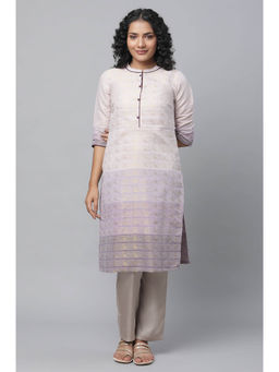 Aurelia - Purple Total Zari Dobby Kurta