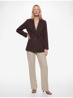 Koton - Long Sleeve Modal Wrap Collar Blazer Jacket with Button and Pocket Detail