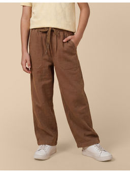 U.S. POLO ASSN. - Kids Boys Relaxed Fit Crinkle Trouser