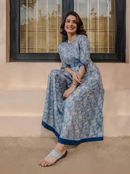 Aurelia - Grey Ethnic Dress