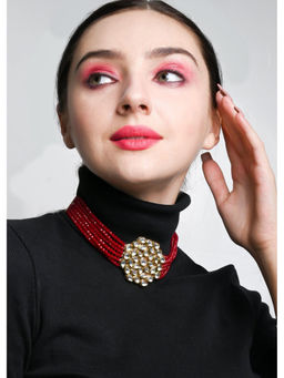 Odette - Classy Red Choker Set