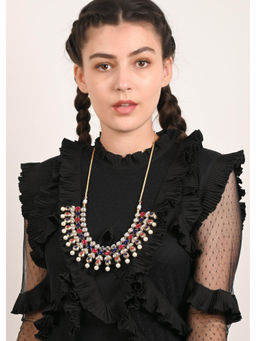 Odette - Multicolor with Pearls Necklace Set