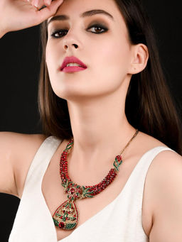 Odette - Multicolor Crystal Necklace Set