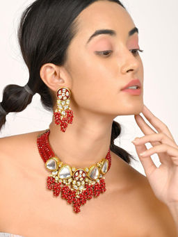 Odette - Gorgeous Red Vibrant Necklace Set
