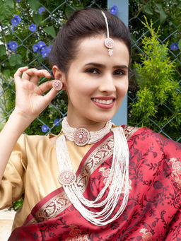 Odette - Cute Baby Pink Necklace Set