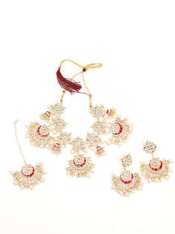 Odette - Kundan Detailing Gold Colour Jewellery Set