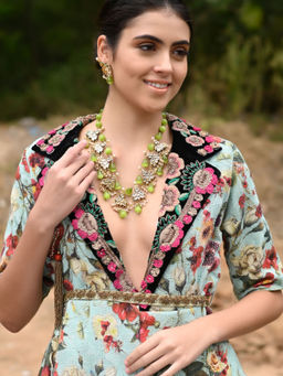 Odette - Gorgeous Green Choker Set