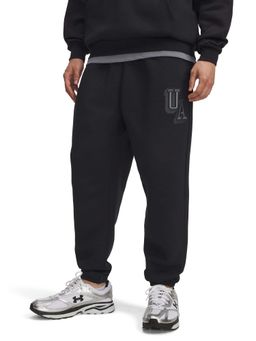 Under Armour - Men Black Icon Fleece Graphic Joggers