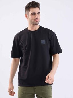 Spykar - Black Solid Half Sleeves T-Shirt
