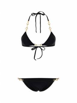 Gucci - Black Solid Bikini Top & Bikini Bottom