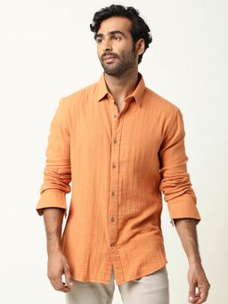 Rare Rabbit - Layers Rust Shirt