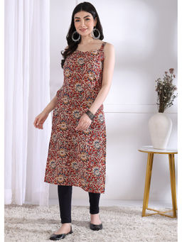 Vbuyz - Women Red Floral Kurta