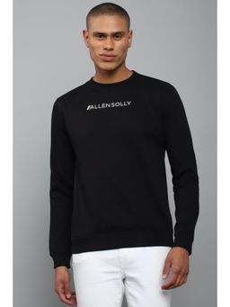 Allen Solly - Men Black Crew Neck Full Sleeves Casual Sweatshirt
