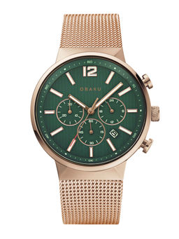 Obaku - Storm Olive V180GCVEMV Green Dial Chronograph Watch For Men