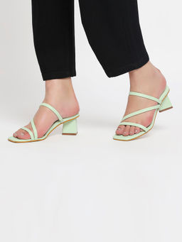 Twenty Dresses by Nykaa Fashion - Mint Green Move On Already Heels