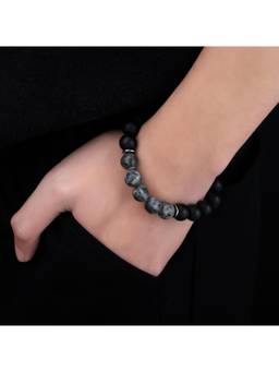 Salty - Shadow Stone Bead Bracelet